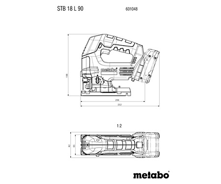 Аккумуляторный лобзик METABO STB 18 L 90