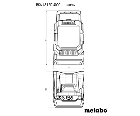 Прожектор METABO BSA 18 LED 4000 (Каркас)