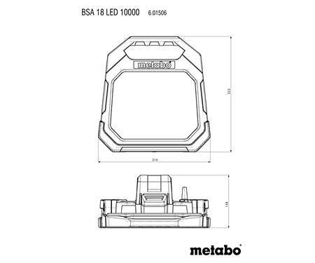 Прожектор METABO BSA 18 LED 10000 (Каркас)
