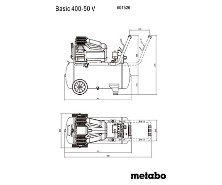 Компрессор METABO Basic 400-50 V