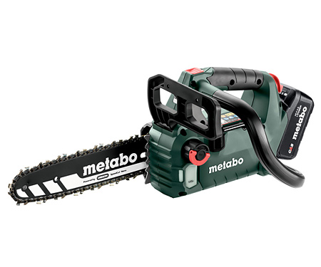 Аккумуляторная цепная пила METABO MS 18 LTX BL 25 (4Ah+ ASC 72)