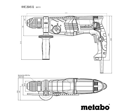 Перфоратор SDS-plus METABO KHE 2645 Q