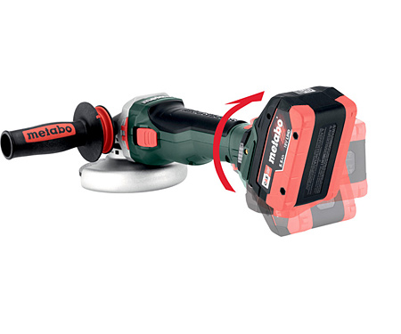 Акумуляторна болгарка METABO WVB 18 LTX BL 15-125 Quick (2x LiHD 5,5Ah, ASC 145, metaBOX 165 L)