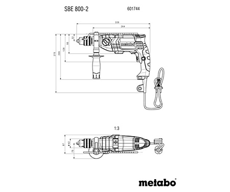 Ударний дриль METABO SBE 800