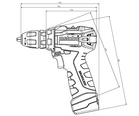Аккумуляторная дрель-шуруповерт METABO Powermaxx BS BL Q