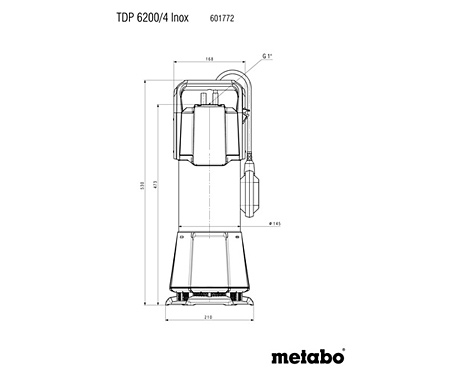 Погружной напорный насос METABO TDP 6200/4 Inox