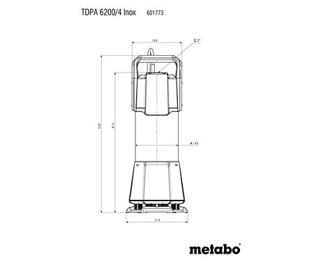 Погружной напорный насос METABO TDPA 6200/4 Inox