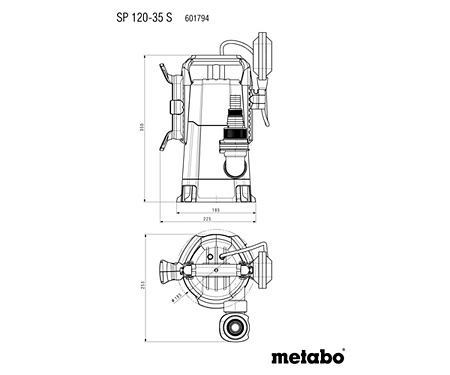 Погружной насос для грязной воды METABO SP 120-35 S