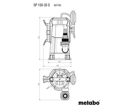 Погружной насос для грязной воды METABO SP 150-35 S