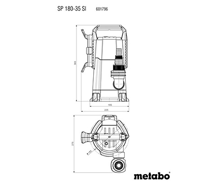 Погружной насос для грязной воды METABO SP 180-35 SI