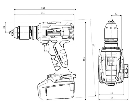 Аккумуляторная дрель-шуруповерт METABO BS 18 LTX BL I (5,2 Ач)