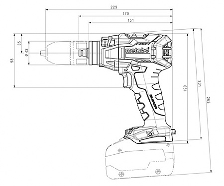Аккумуляторный резьборез METABO GB 18 LTX BL Q I (5,2 Ач)