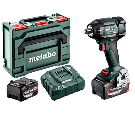 Акумуляторний ударний гайкокрут METABO SSW 18 LTX 550 BL (2х5,2 Ач, ASC 55, metaBOX 145)