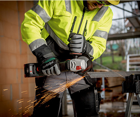 Акумуляторна болгарка METABO WVB 18 LT BL 11-125 Quick (Каркас, metaBOX 165 L)