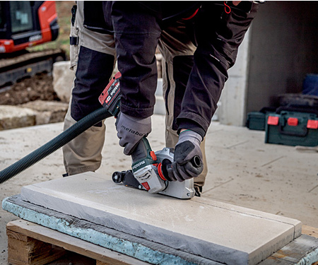 Акумуляторна болгарка METABO WVB 18 LT BL 11-125 Quick (Каркас, metaBOX 165 L)