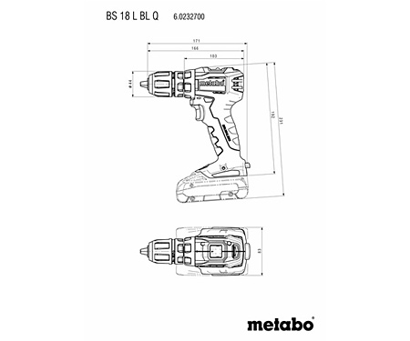 Аккумуляторная дрель-шуруповерт METABO BS 18 L BL Quick