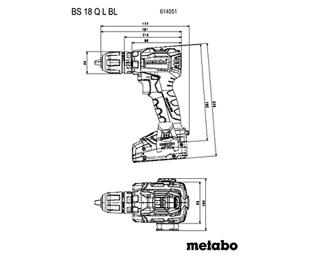 Аккумуляторная дрель-шуруповерт METABO BS 18 L