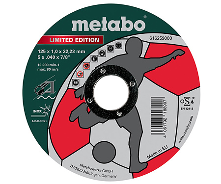 Отрезной круг  METABO Limited Edition Soccer 125 мм (616259000)