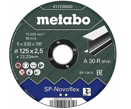 Отрезной диск METABO 115x2,5 мм, Novoflex