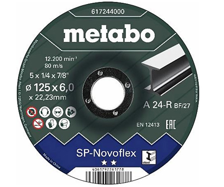 Обдирочный круг METABO 115x6 мм, Novoflex