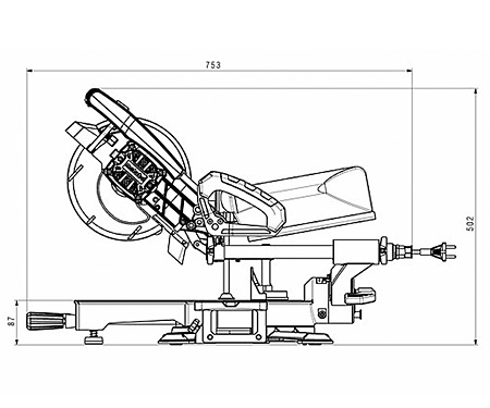 Торцювальна пилка METABO KGS 216 M GL