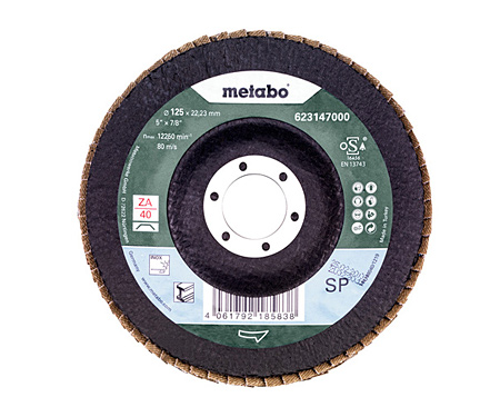 Ламельный шлифовальный диск METABO 125 mm P 40