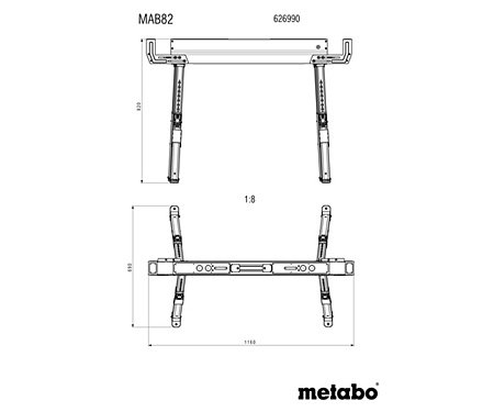 Комплект козлів METABO MAB 82