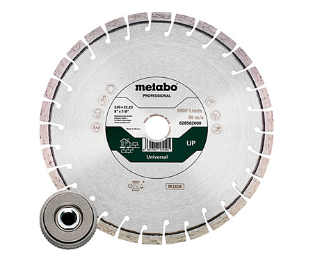 Алмазный отрезной круг + гайка METABO UP 230X22,23мм (628583000)