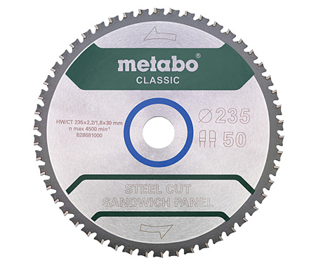 Пильный диск METABO 235X30 Z50 FZ/FA 4° /B (628683000)