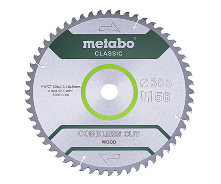 Пильный диск METABO 305 X 30 Z56 WZ 5° (628693000)
