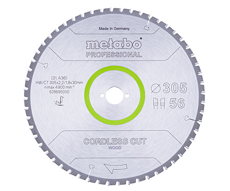 Пильный диск METABO 305 X 30 Z56 WZ 5° NEG (628695000)