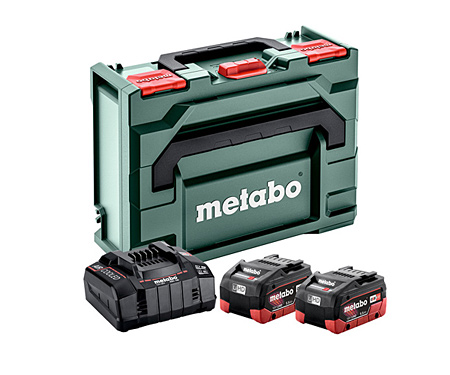 Базовий комплект METABO 2 X LiHD 5,5 Ач + ASC 145 + metaBOX 145