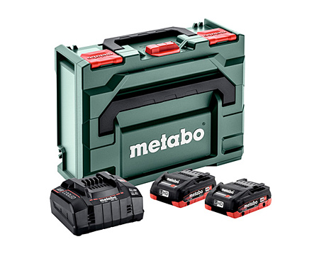 Базовый комплект METABO 2 X LiHD 4,0 Ач + ASC 145 + metaBOX 145