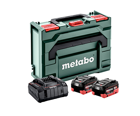 Базовый комплект METABO 2 X LiHD 8,0 Ач + ASC 145 + metaBOX 145