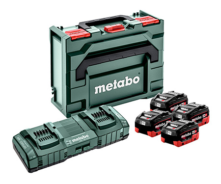 Базовий комплект METABO 4 X LIHD 8,0 Ач + ASC 145 Duo + metaBOX 145