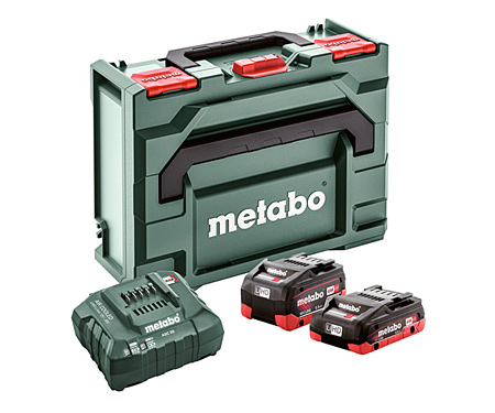 Базовый комплект METABO LiHD 4,0 Ач + 5,5 Ач + ASC 55 + metaBOX 145
 