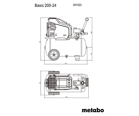 Компрессор METABO Basic 200-24 + LPZ4