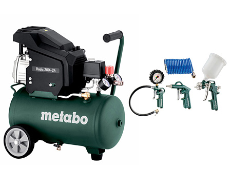 Компрессор METABO Basic 200-24 + LPZ4