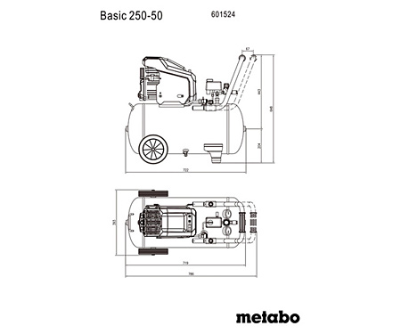 Компрессор METABO Basic 250-50 + LPZ4