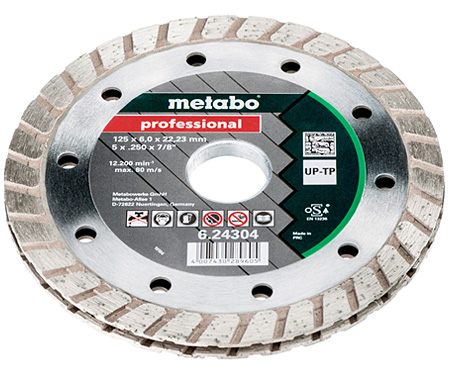 Алмазний універсальний круг METABO Professional UP-TP 125 мм (624304000)
