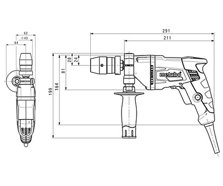 Дриль METABO BE 500/10