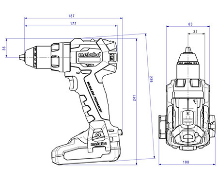Аккумуляторный шуруповерт METABO BS 18 LT BL (4,0 Ач)