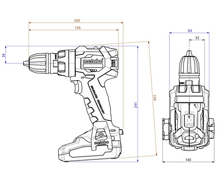 Аккумуляторный шуруповерт METABO BS 18 LT BL Q (4,0 Ач)