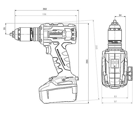 Аккумуляторный шуруповерт METABO BS 18 LTX BL I (5,5 Ач)