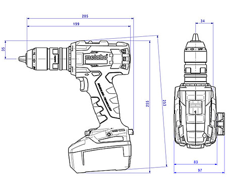 Аккумуляторный шуруповерт METABO BS 18 LTX BL Q I (5,5 Ач) + PowerX3
