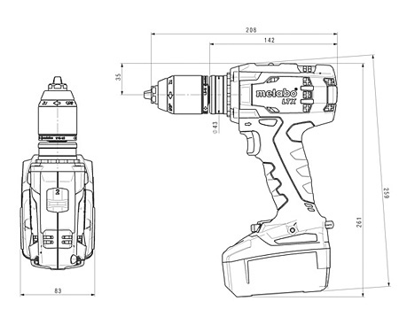 Аккумуляторный шуруповерт METABO BS 18 LTX Impuls