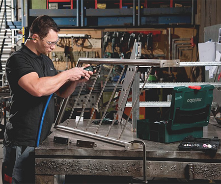 Пневматическая прямая шлифмашина METABO DG 25 Set