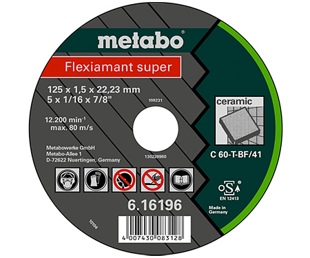 Отрезной круг  METABO Flexiamant super 125 мм (616196000)