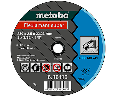 Отрезной круг  METABO Flexiamant super 230 мм (616115000)