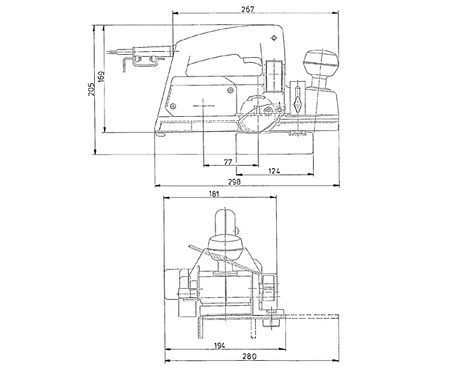 Рубанок METABO HO 0882 + подставка